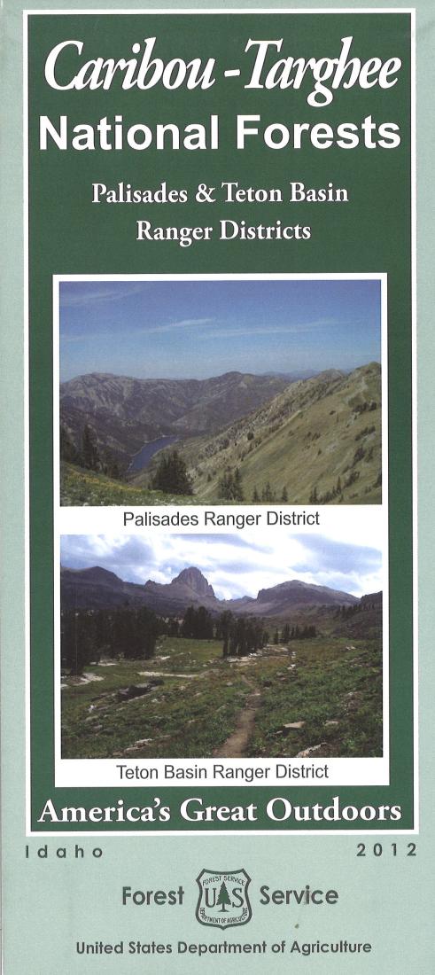 Caribou-Targhee National Forest Map