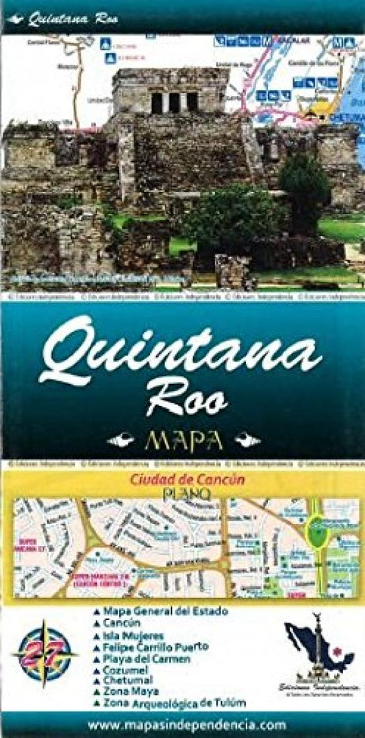 Quintana Roo mapa : ciudad de Cancun plano