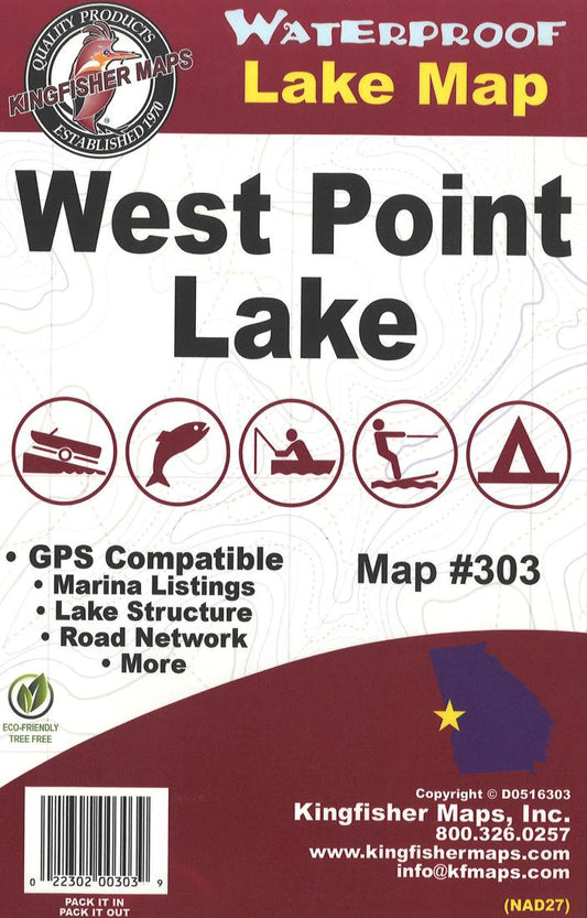 West Point Lake Fishing Map