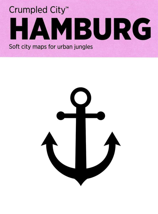 Crumpled City Map-Hamburg