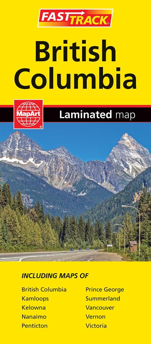 British Columbia, Fast Track Laminated Map