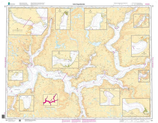 Indre Sognefjorden - 122 - Norway Kartverket Nautical Charts