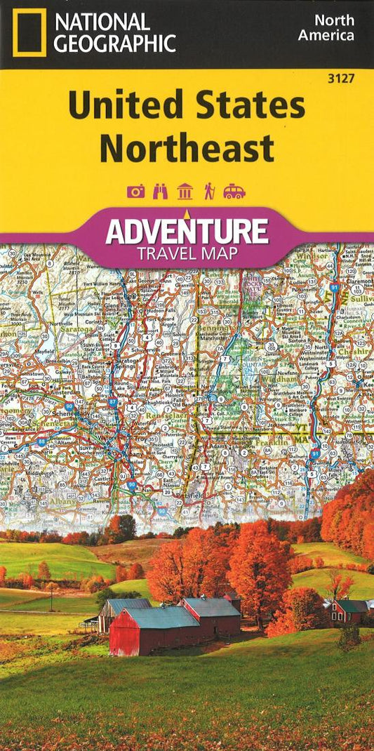 U.S. Northeast Adventure Map (3127)