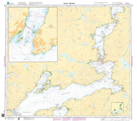 Dyrøya - Gibostad - 83 - Norway Kartverket Nautical Charts