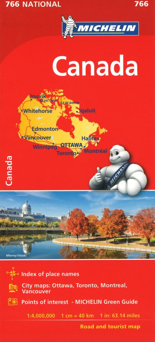 Canada : road and tourist map