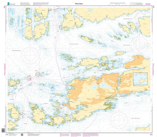 Florø havn, Stabben-farvannet - 479 - Norway Kartverket Nautical Charts