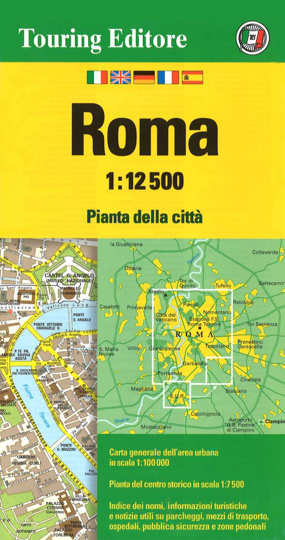 Roma : pianta della citta = Rome : map of the city = Rom : stadtplan = Roma: mapa de la ciudad = Rome : plan de la ville