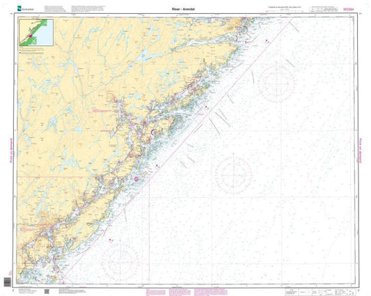 Risør - Arendal - 7 - Norway Kartverket Nautical Charts