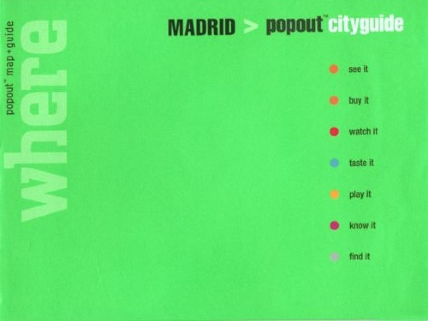 Madrid : popout cityguide