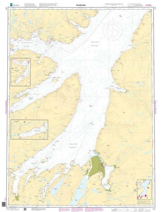 Tanafjorden - 110 - Norway Kartverket Nautical Charts