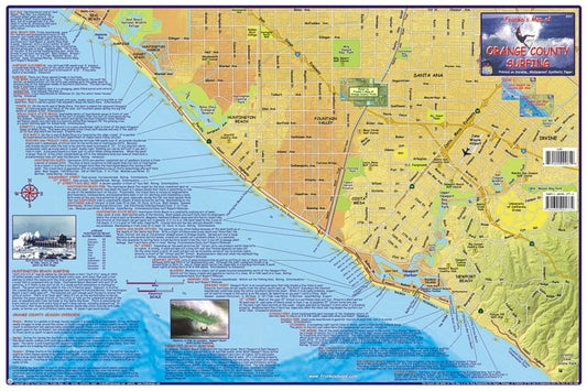 Franko's map of Orange County surfing