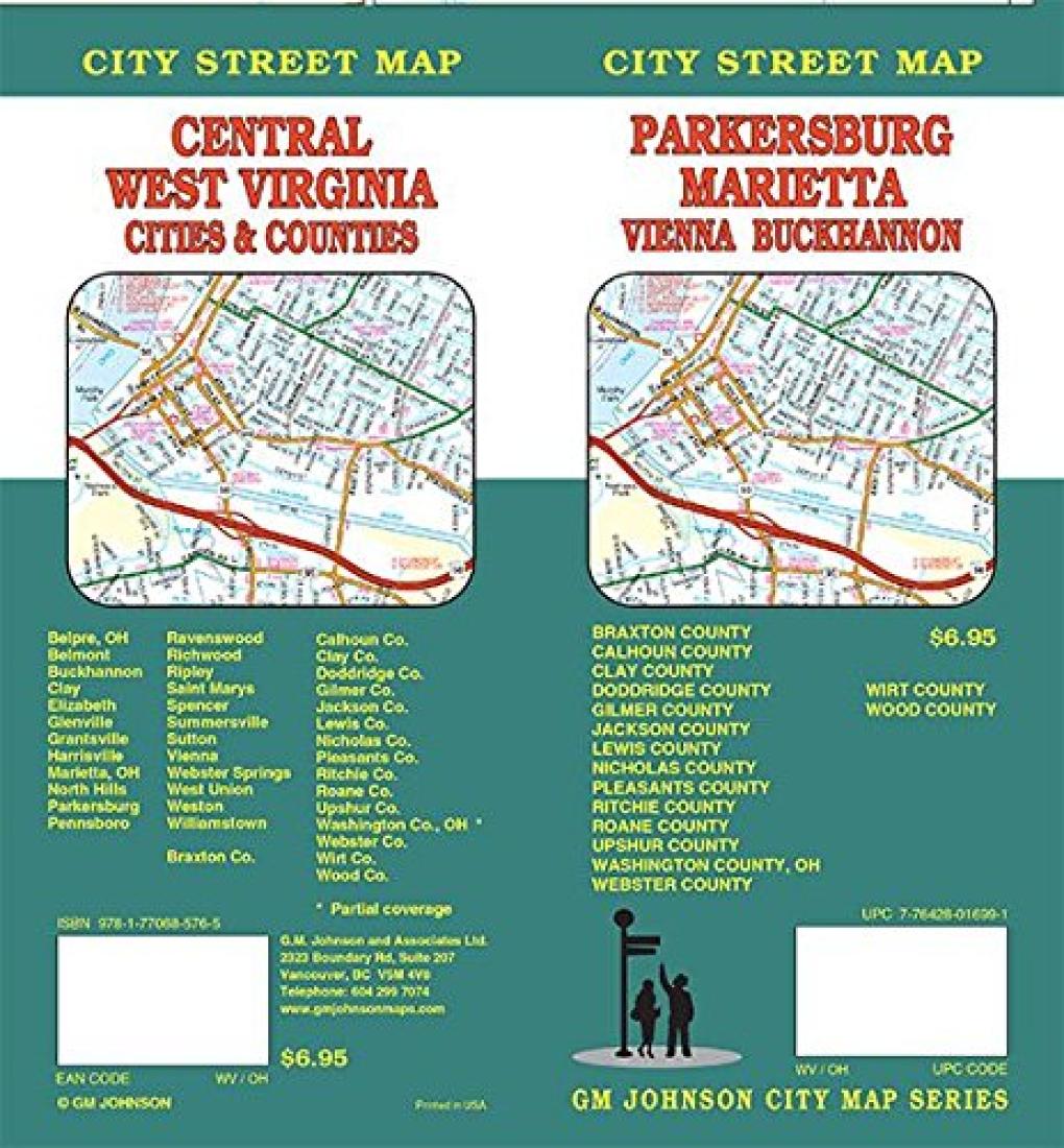 Parkersburg : Marietta : Vienna : Buckhannon : city street map = Central West Virginia : cities & counties : city street map