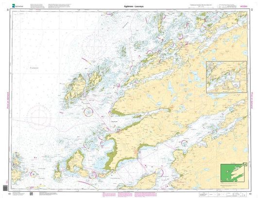 Agdenes - Lauvøya - 43 - Norway Kartverket Nautical Charts