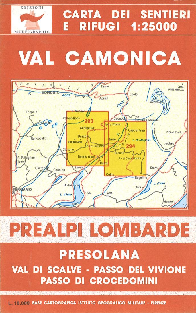 Val Camonica Hiking Map