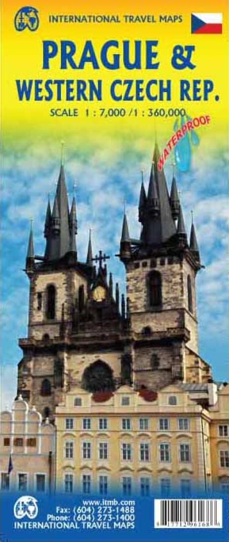City Map of Prague & Map of western Czech Republic