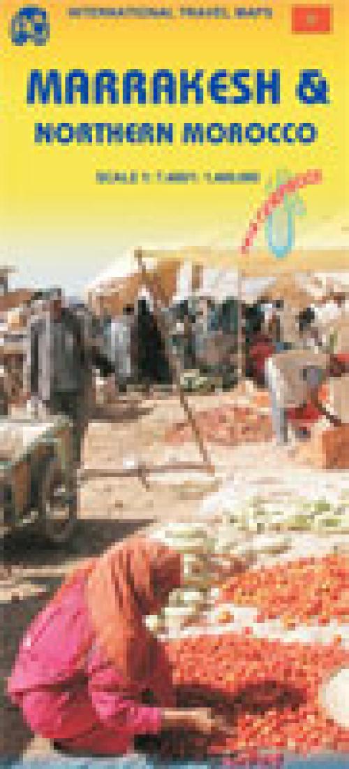 Northern Morocco and Marrakesh Travel Map