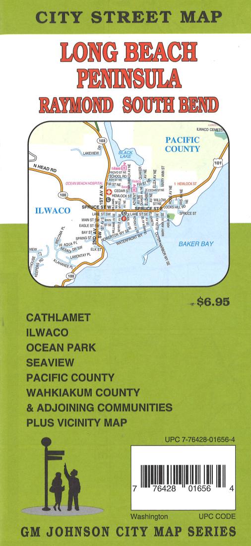 Long Beach Peninsula : Raymond : South Bend : city street map = Pacific County : Wahkiakum County : Long Beach, WA : city street map