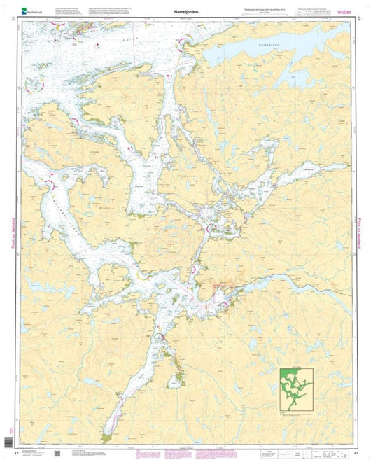 Namsfjorden - 47 - Norway Kartverket Nautical Charts
