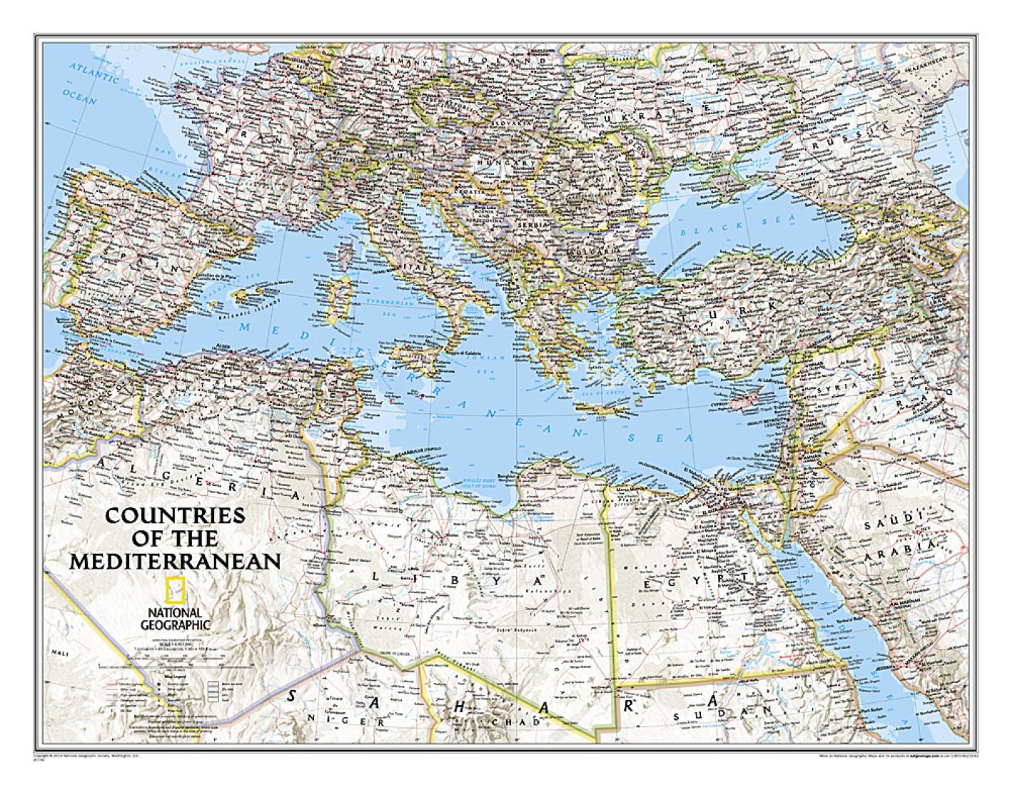 Countries of the Mediterranean Classic [Laminated]