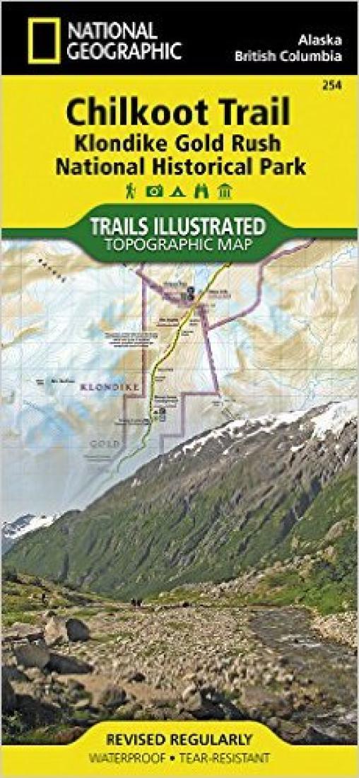 Chilkoot Trail and Klondike Gold Rush, Alaska, Map 254