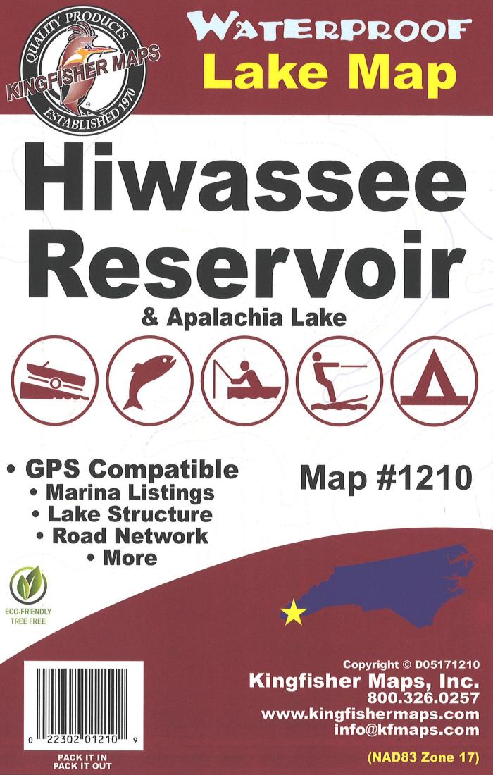 Hiwassee/Apalachia Lakes, NC Fishing Map