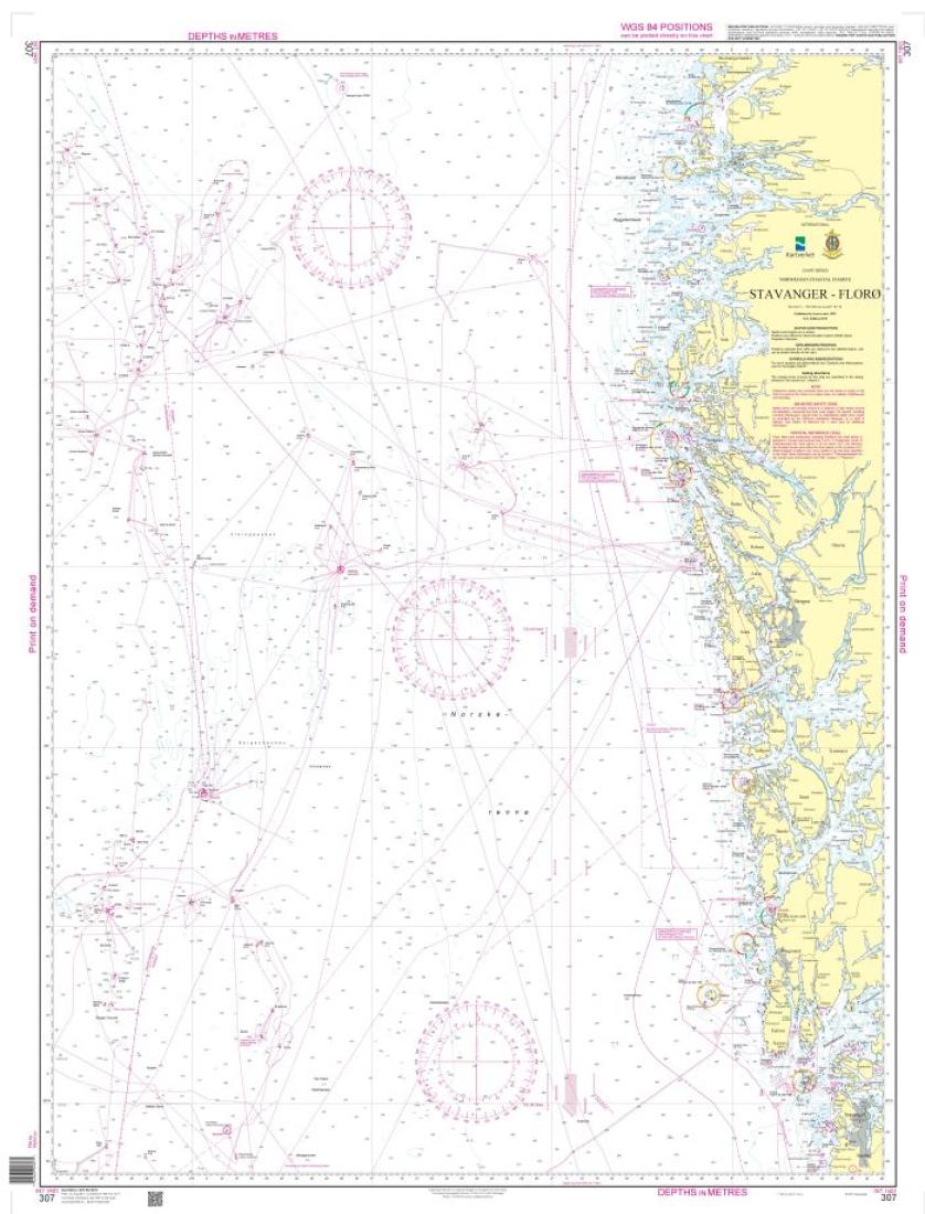 Stavanger - Florø - 307 - Norway Kartverket Nautical Charts