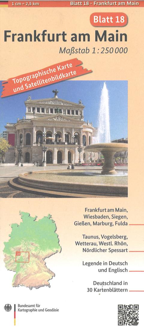 Frankfurt am Main 1:250 000, blatt 18