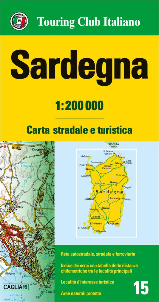 Sardegna : carta stradale e turistica = Sardinia : road and tourist map = Sardinien : touristische strassenkarte = Sardaigne : carte routière et touristique = Cerdeña : mapa de carreteras y turístico