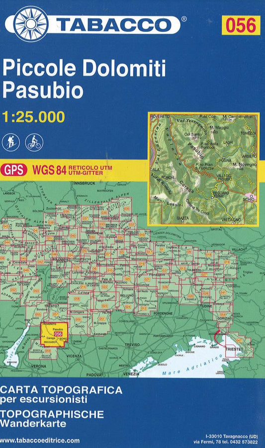 Hiking map #56 - Piccole Dolomiti Pasubio (Italy)