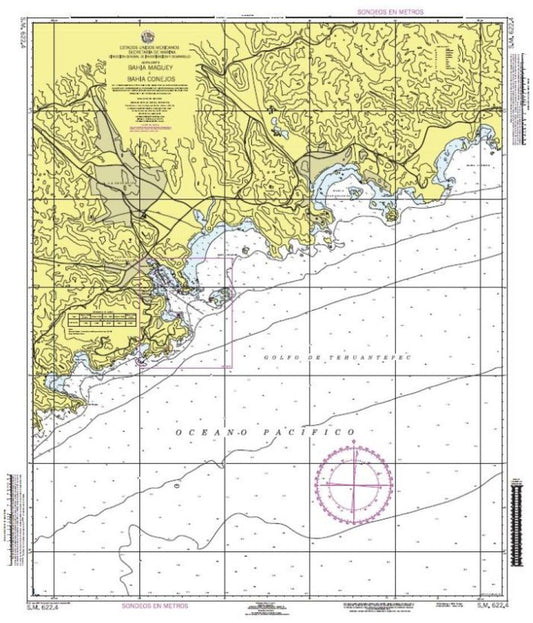 BAHÍA MAGUEY A BAHÍA CONEJOS - 622.4 - Mexico Nautical Charts by SEMAR