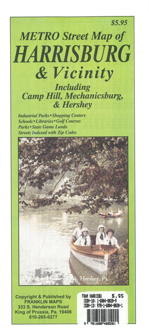 Metro Street Map of Harrisburg & Vicinity : Including Camp Hill, Mechanicsburg, & Hershey