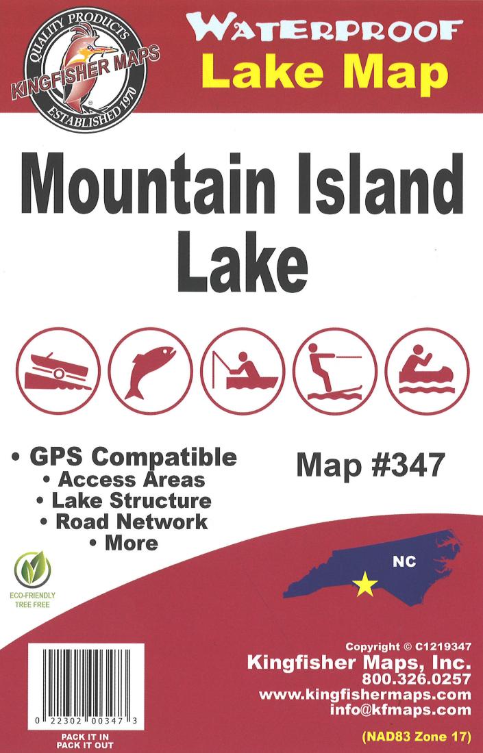 Mountain Island Waterproof Map