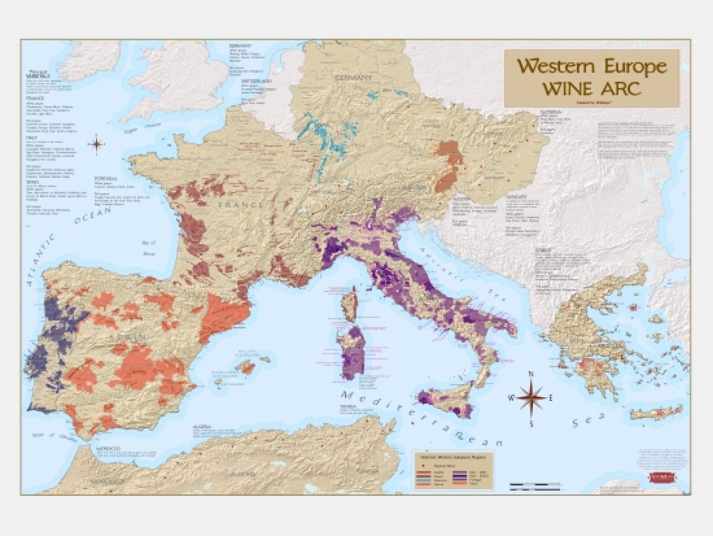 Western Europe wine arc [26x38]