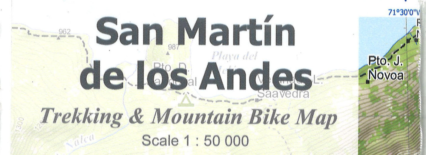 San Martin de los Andes Trekking & Mountain Bike Map