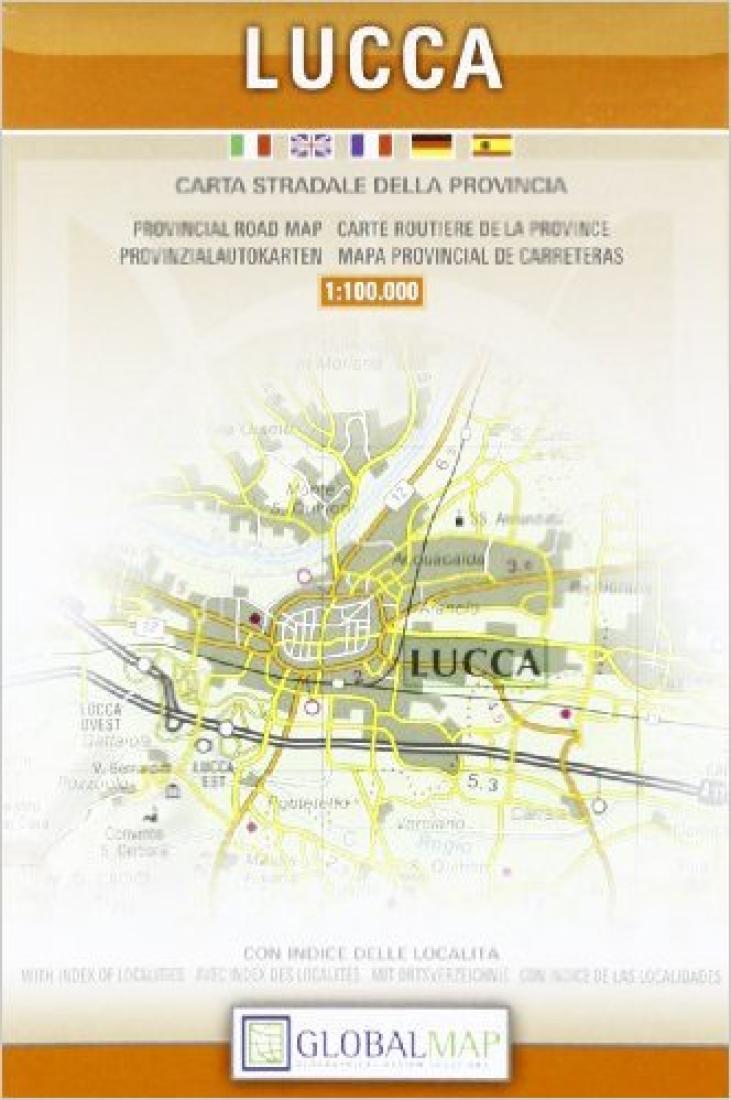 Lucca : carta stradale della provincia