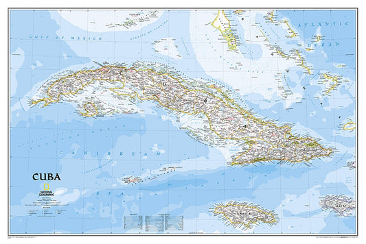 Cuba Classic Wall Map
