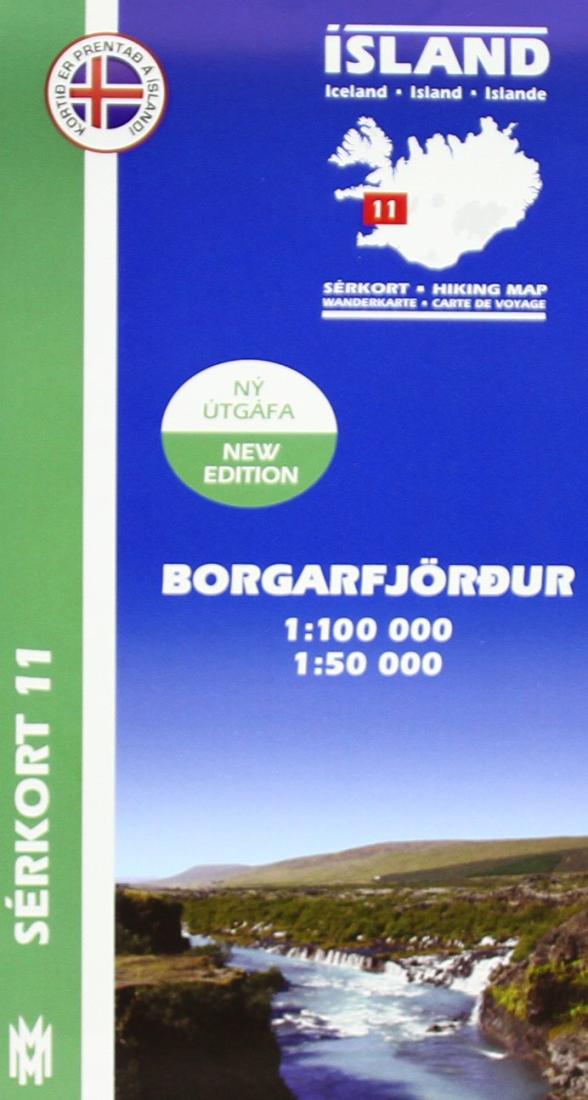 Borgarfjordur Hiking Map