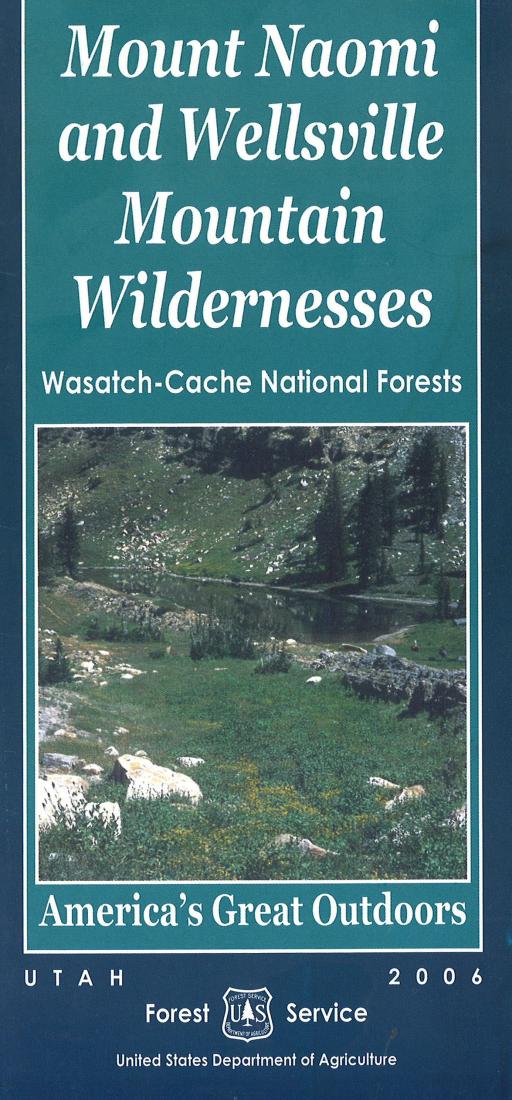 Wasatch-Cache National Forest - Mount Naomi & Wellsville Mountain Wilderness Map