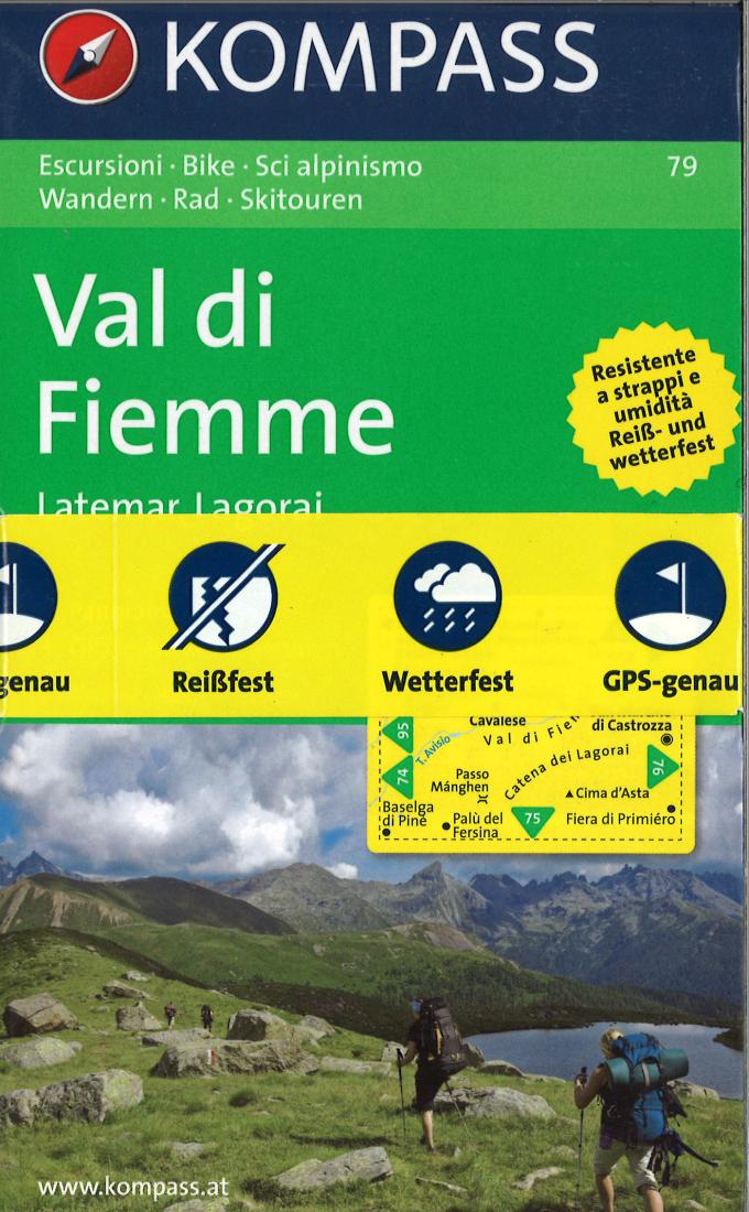 Val di Fiemme Hiking Map & Guide