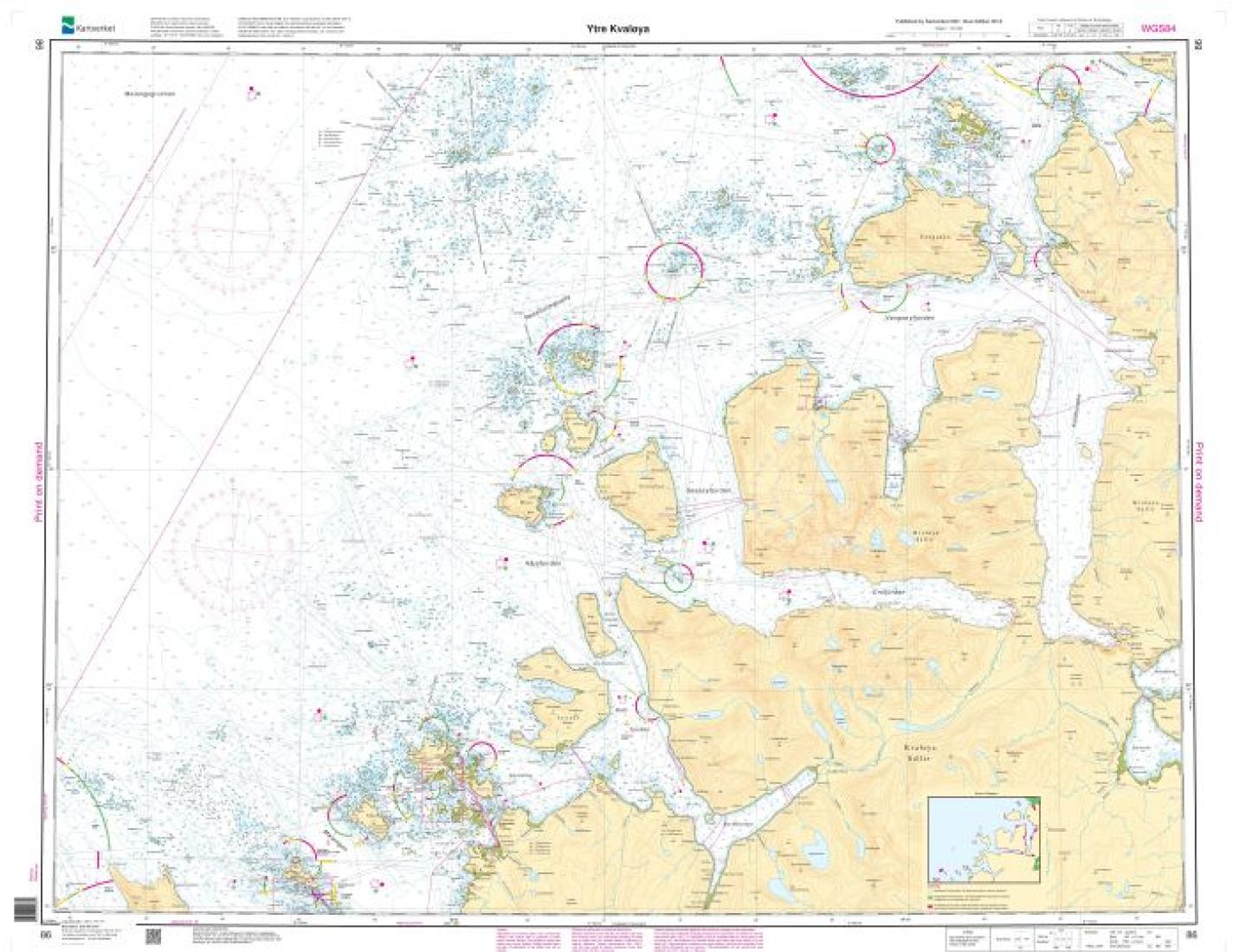 Ytre Kvaløya - 86 - Norway Kartverket Nautical Charts