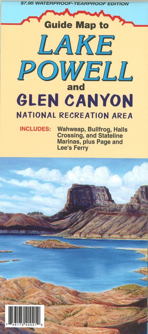 Waterproof Guide map to : Lake Powell and Glen Canyon : national recreation area