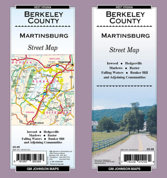 Berkeley County : Martinsburg : street map : West Virginia