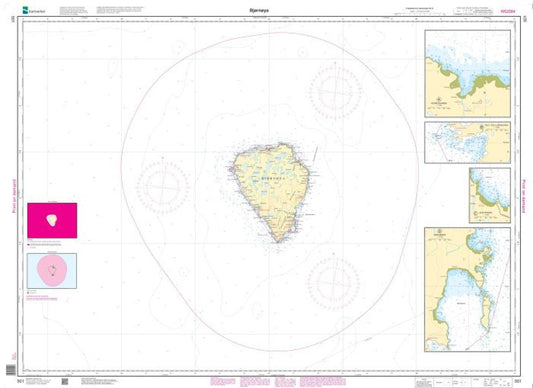 Bjørnøya - 501 - Norway Kartverket Nautical Charts