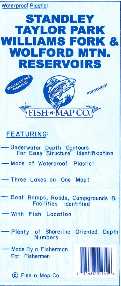 Standley, Taylor, Williams Fork, Wolford Fishing Map