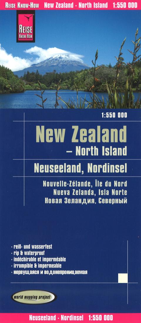 New Zealand North Island = Neuzeeland, Nordinsel = Nouvelle-Zélande, Île du Nord = Nueva Zelanda, Isla Norte