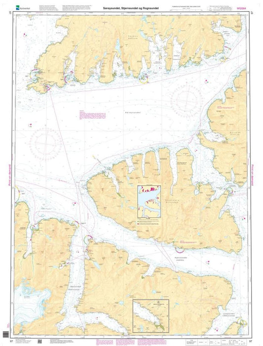Sørøysundet - Stjernsundet - Rognsundet - 97 - Norway Kartverket Nautical Charts