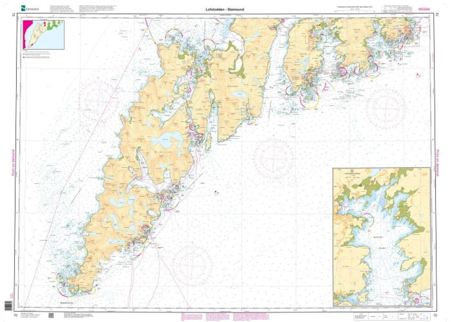 Lofotodden - Stamsund - 72 - Norway Kartverket Nautical Charts