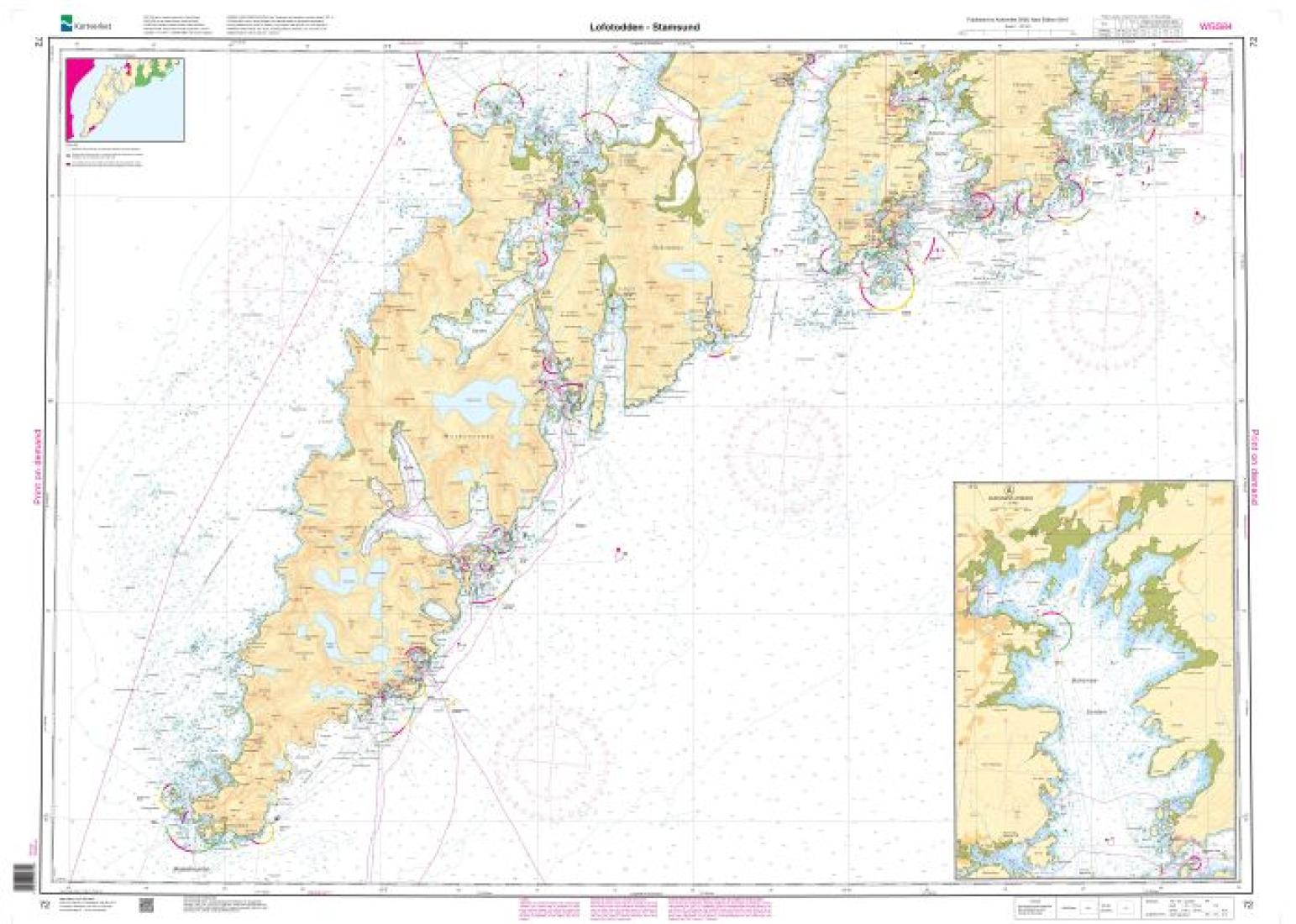 Lofotodden - Stamsund - 72 - Norway Kartverket Nautical Charts