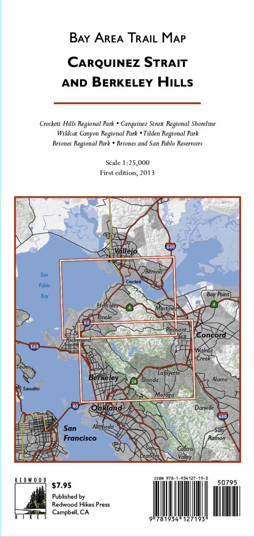 Bay Area Trail Map: Carquinez Strait and Berkeley Hills