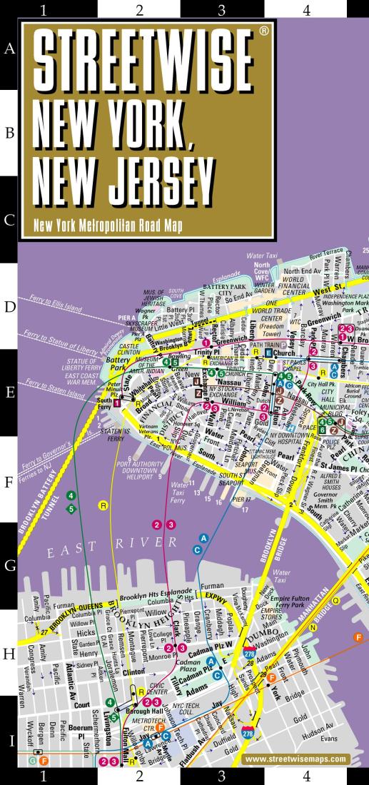 SW NY, NJ Metropolitan Road Map